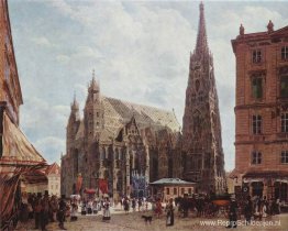 Uitzicht op de Stephansdom vanaf Stock im Eisen Platz