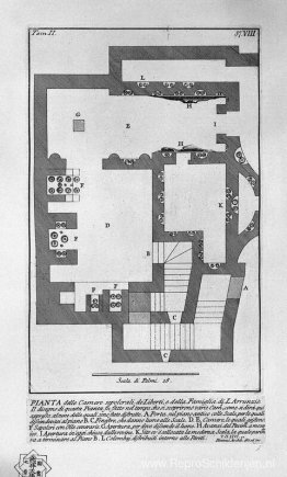 De Romeinse oudheden, t. 2, Plaat VIII. Ingang van de grafkamer