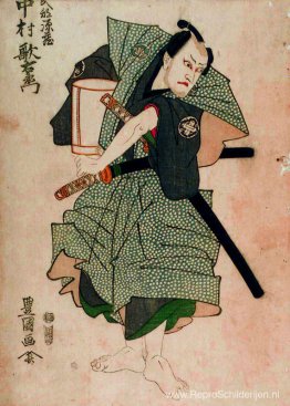 Utaemon Nakamura III als Genzo Takebe door Toyokuni Utagawa I