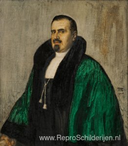 Portret van prof. dr. Josef Amann, Albert jr., een gynaecoloog,