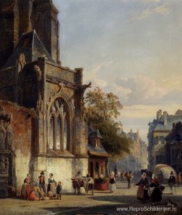 Stadsplein Voor Een Kerk A Capriccio