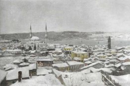 Üsküdar in de sneeuw