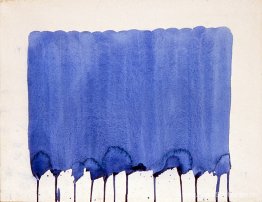 Zonder titel Blauw monochroom