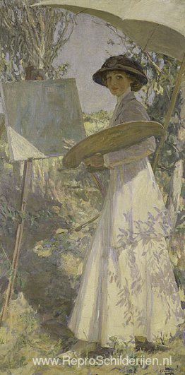 Mevrouw Lavery schetst