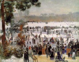 Schaatsers in het Bois de Boulogne