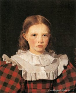 Portret van Adolphine Købke, zuster van de kunstenaar