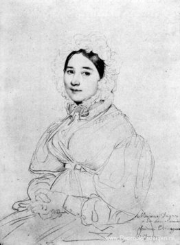 Mevrouw Jean Auguste Dominique Ingres, geboren Madeleine Chapell