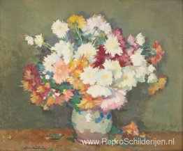 Pipkin met chrysanten