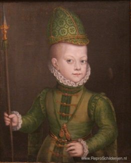 Portret van een jongen aan het Spaanse hof