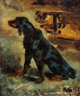 Dun, een Gordon Setter van graaf Alphonse de Toulouse Lautrec