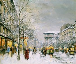 Boulevard de la Madeleine, onder de sneeuw