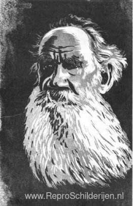 Portret van Leo Tolstoj