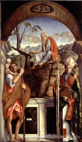 St. Jerome, St. Christopher en St. Augustinus