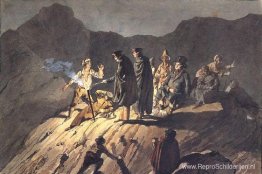 Deelnemers aan de expeditie naar de Vesuvius