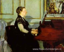 Mevrouw Manet aan de piano