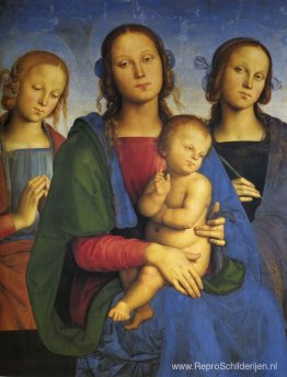 Madonna en Kind met St. Catherine en St. Rosa