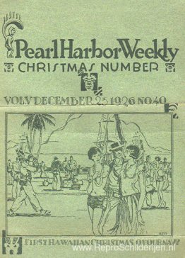 Manookian's cover voor 'Pearl Harbor Weekly', december 1926