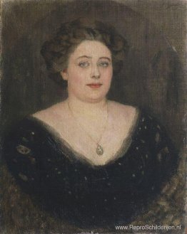 Portret van M. Velichkina, geboren barones von Klodt Yurgensburg