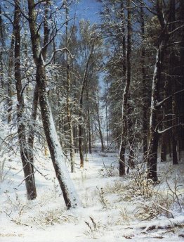 Winter in een bos (Rime)