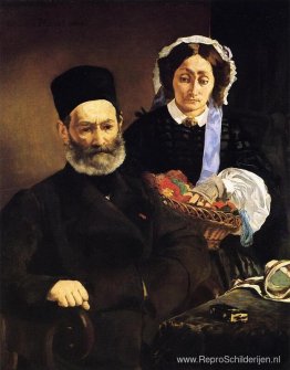 Portret van meneer en mevrouw Auguste Manet