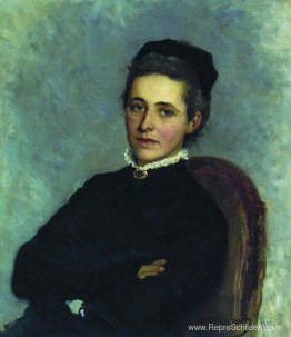 Portret van Julia Bogdanovna Repman, geboren Krause, echtgenote