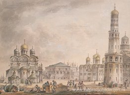 Kathedraalplein van het Kremlin van Moskou