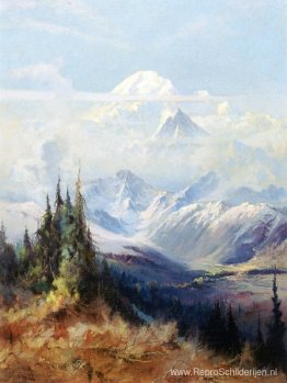 Mount McKinley in de mist