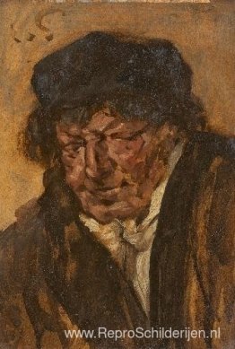 Portret van een man met baret