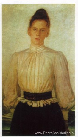 Portret van Maria Tolstaya, de dochter van Leo Tolstoj