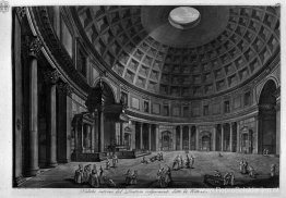 Binnenaanzicht van het Pantheon, algemeen bekend als de Rotunda