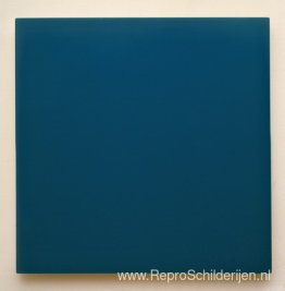 Emaille op hout: blauwgroen