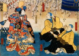 Shūka Bandō I als Shirabyōshi Hanako, Kichisaburō Arashi III als