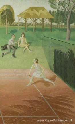 Tennis (drieluik, rechtervleugel)