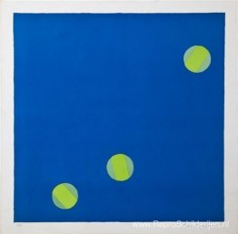 Zonder titel (blauw met groene cirkels)