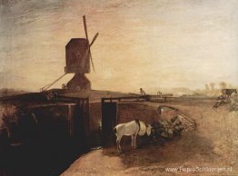 Het grote verbindingskanaal bij Southall Mill