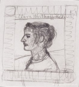 Portret van Clara Rilke-Westhoff