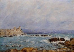 Antibes, de rotsen van het eilandje