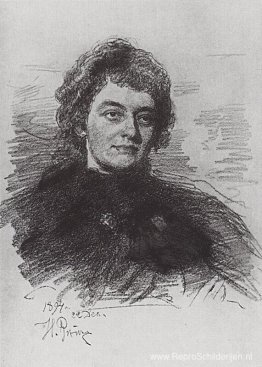 Portret van Zinaida Nikolajevna Gippius