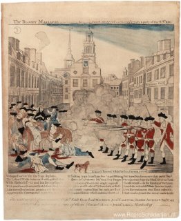 Het bloedige bloedbad in King-Street, 5 maart 1770