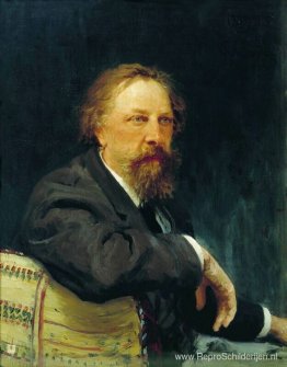 Portret van de schrijver Aleksej Konstantinovitsj Tolstoj