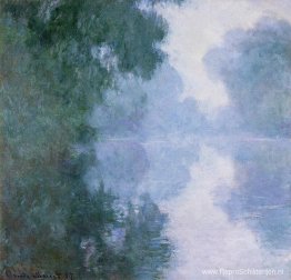 Ochtend op de Seine bij Giverny, de Mist