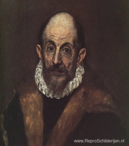 Portret van een oude man (vermoedelijk zelfportret van El Greco)