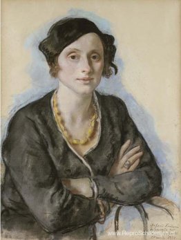 Portret van Ekaterina Cavos Hunter, de neef van de kunstenaar