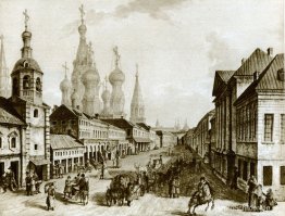 Uitzicht op de Moskvoretskaya-straat, Zaryadye, Moskou