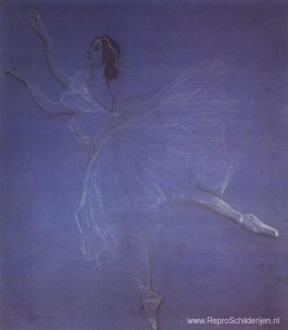 Anna Pavlova in het Ballet Sylphyde