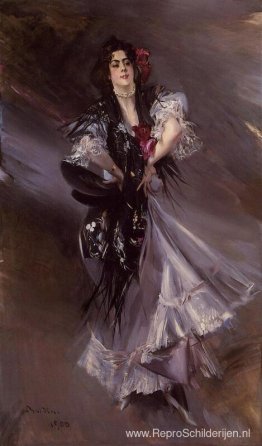 Portret van Anita de la Ferie - De Spaanse danseres