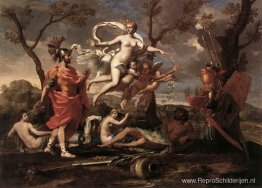 Venus presenteert wapens aan Aeneas