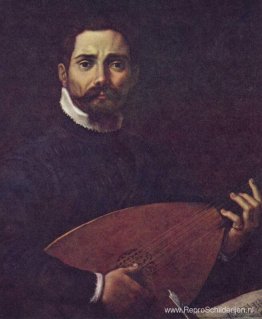 Portret van Giovanni Gabrieli met de luit