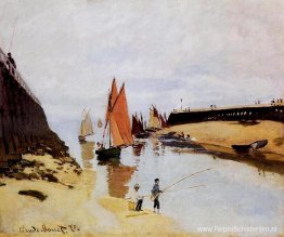 Toegang tot de haven van Trouville