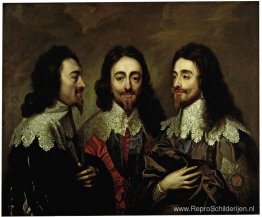 Charles I in drie posities